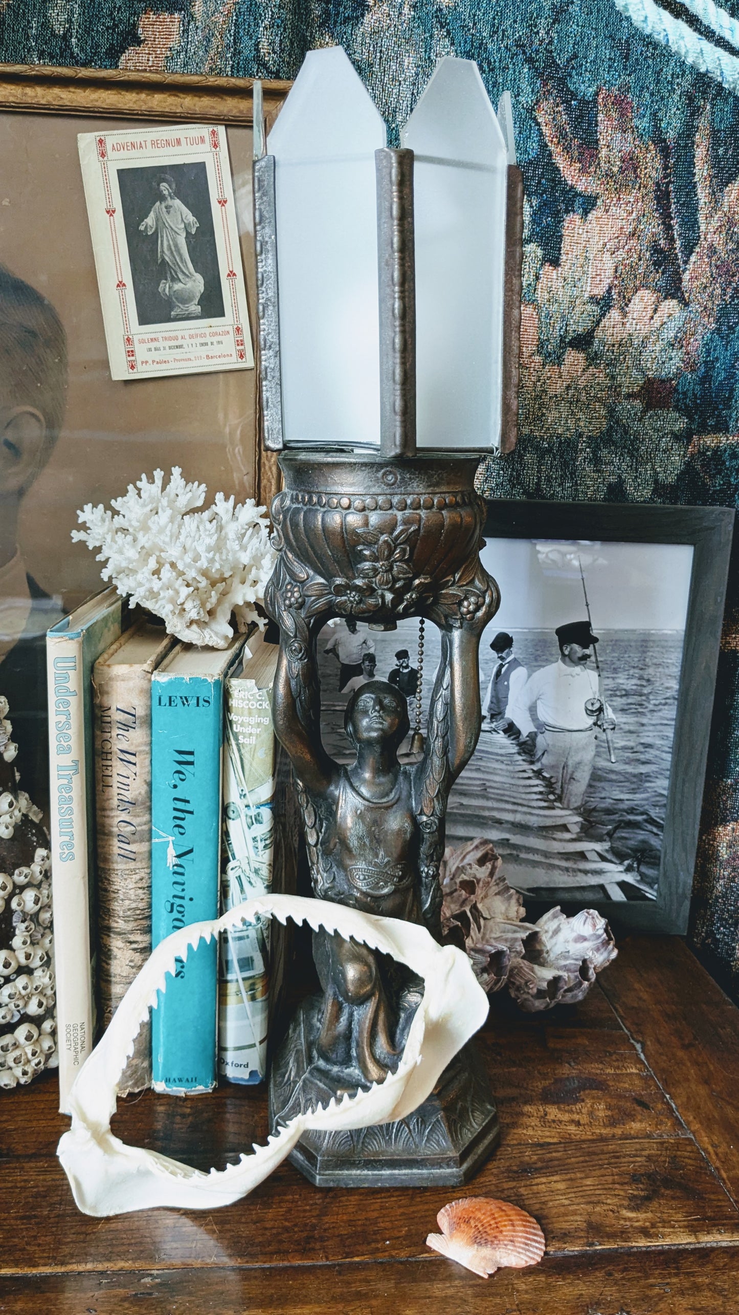 Pair of Art Deco Joan of Arc Lamps